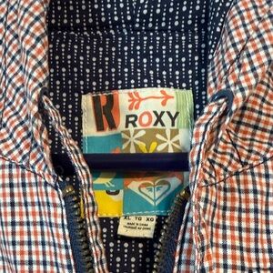 Roxy Red and Blue Checkered Jacket